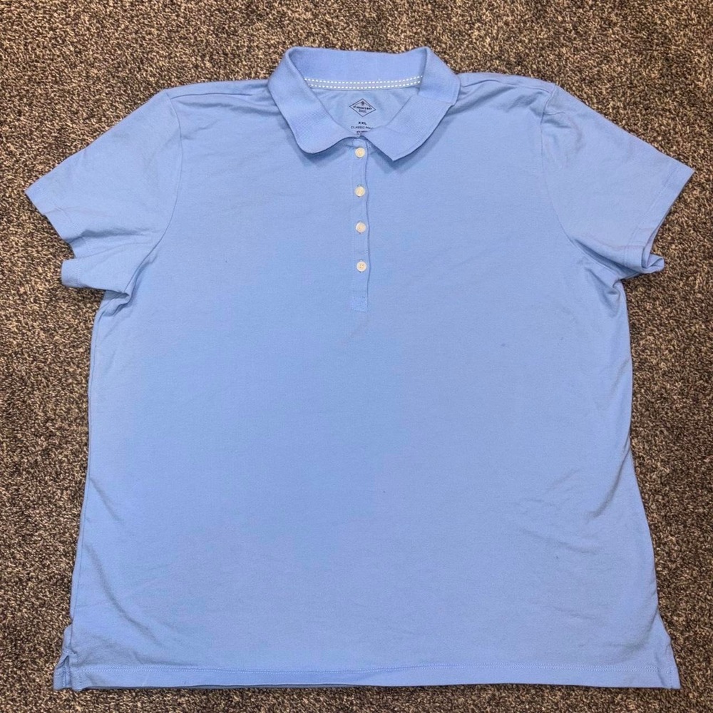 St. John's Bay blue cotton polo shirt XXL